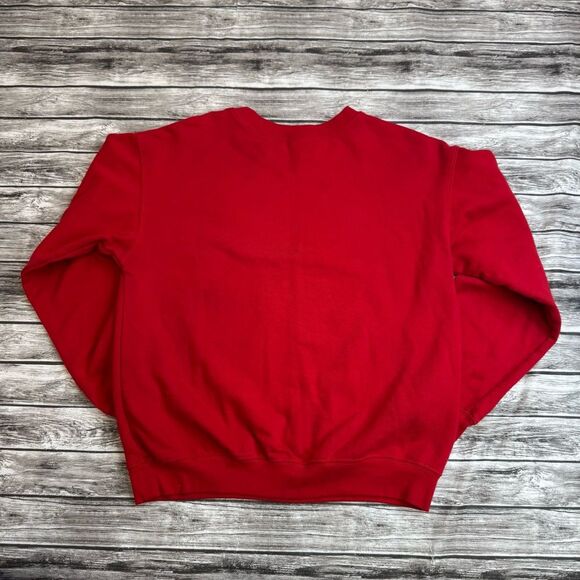 Disney Micky and Friends Women's Red Pullover Sweatshirt M Med Medium 7-9 Crew - Picture 13 of 13